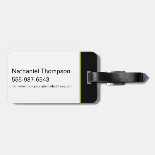 電動アップバットマンランニングズタイポグラフィ ラゲッジタグ (裏面横)