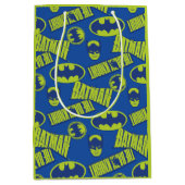 電動アップバットマン – ダークナイトパターン ミディアムペーパーバッグ (正面)