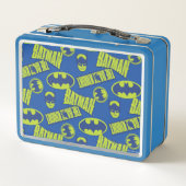 電動アップバットマン – ダークナイトパターン メタルランチボックス (裏面)