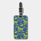 電動アップバットマン – ダークナイトパターン ラゲッジタグ (正面縦)