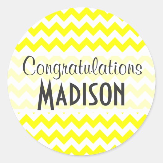 電動イエローシェブロン ラウンドシール (正面)