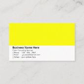 電動イエロー | 「明るく元気な」 名刺 (裏面)