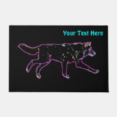 電動オオカミ ドアマット (正面)