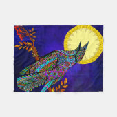 電動カラスフリースブランケット フリースブランケット (正面(横))