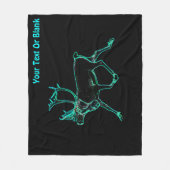 電動カリブー（トナカイ） フリースブランケット (正面)