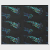 電動クラゲ包装紙 ラッピングペーパー (フラット)