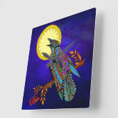 電動クロウクロック スクエア壁時計 (傾斜)