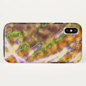 電動グリーンオーガニック Case-Mate iPhoneケース (裏面(横))