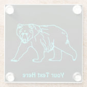 電動コディアックベア ガラスコースター (裏面)