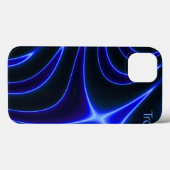 電動コバルトブルー抽象芸術iPadケース Case-Mate iPhoneケース (裏面 (横))