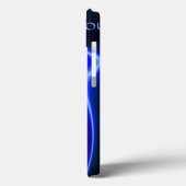 電動コバルトブルー抽象芸術iPadケース Case-Mate iPhoneケース (裏面 / 左)