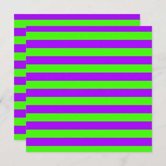 電動サイケデリック紫とハーレクイングリーン カード (正面/裏面)