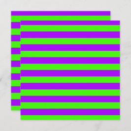 電動サイケデリック紫とハーレクイングリーン カード