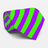 電動サイケデリック紫とハーレクイングリーン ネクタイ (ロール)