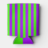 電動サイケデリック紫とハーレクイングリーン 缶クーラー (正面)