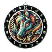 電動ジャングルホースルームアクセント ダーツボード (正面)