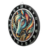 電動ジャングルホースルームアクセント ダーツボード (正面右)