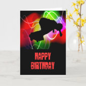 電動スペクトラムスケートボーダー カード (黄色い花)