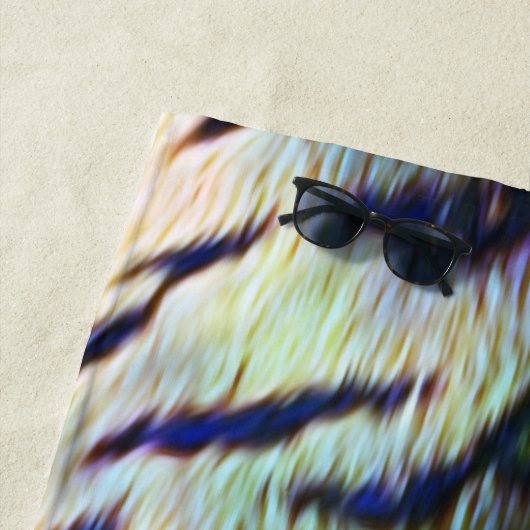 電動タイガースキンプリント ビーチタオル (インサイチュ)