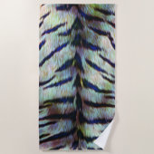 電動タイガースキンプリント ビーチタオル (正面)