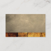 電動ドリル | 建築 | ウッドレザー 名刺 (裏面)