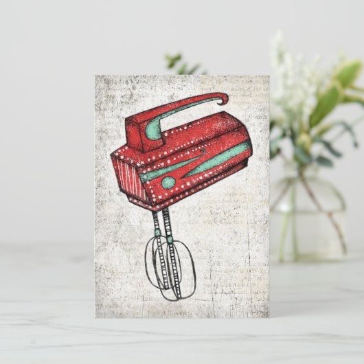 電動ハンドミキサーグリーティングカード カード (スタンド正面)