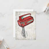 電動ハンドミキサーグリーティングカード カード (正面/裏面インサイチュ)