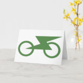 電動バイク カード (黄色い花)