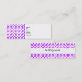 電動パープルクローバーパターン スキニー名刺 (正面/裏面)