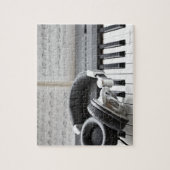 電動ピアノキーボード ジグソーパズル (縦)