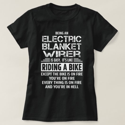 電動ブランケット乾燥機 Tシャツ (デザイン正面)