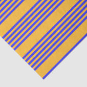 電動ブルーと黄色の5つのストライプパターン 薄葉紙 (詳細)