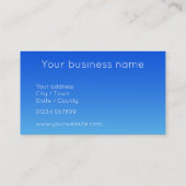 電動ブルーシェードクロシェモダンシンプルーエレガント 名刺 (裏面)
