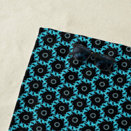 電動ブルーマンダラ ビーチタオル