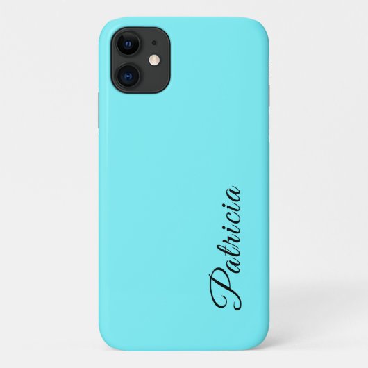 電動ブルー無地のカラーミニマルエレガントリスト Case-Mate iPhoneケース (裏面)