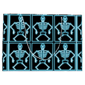 電動ブルー骨格抱き枕 ラージペーパーバッグ (裏面)