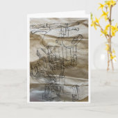 電動ホイールチェアカード カード (黄色い花)