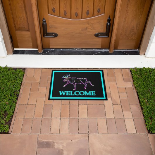 電動マウス – ようこそ ドアマット (室外)