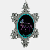 電動マウス スノーフレークピューターオーナメント (左)