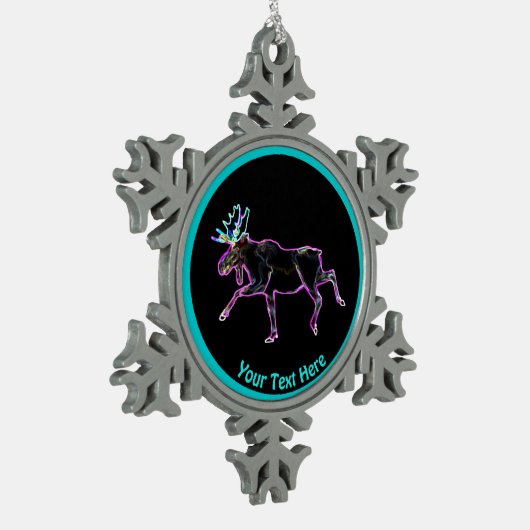 電動マウス スノーフレークピューターオーナメント (左)