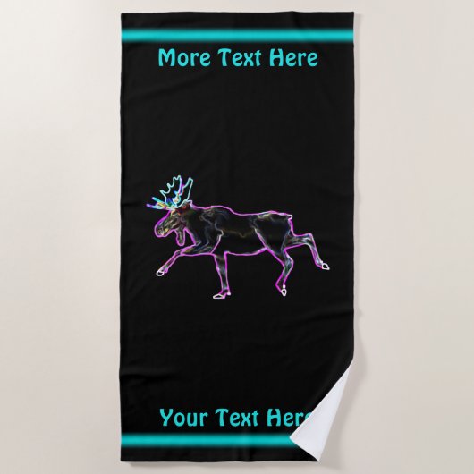 電動マウス ビーチタオル (正面)