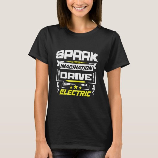 電動モビリティ車の運転環境保護 Tシャツ (正面)