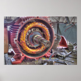 電動モータの故障。 ポスター