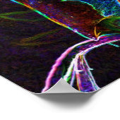 電動ローズブドフラワーアート ポスター (角)