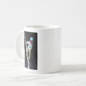 電動樹木外科医のチェーンソー コーヒーマグカップ (正面左)