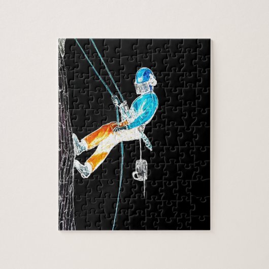 電動樹木外科医のチェーンソー ジグソーパズル (縦)