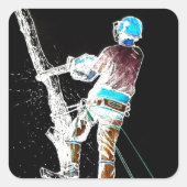 電動樹木外科医のチェーンソー スクエアシール (正面)