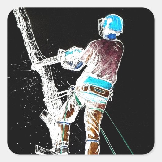 電動樹木外科医のチェーンソー スクエアシール (正面)