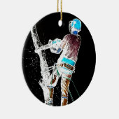 電動樹木外科医のチェーンソー セラミックオーナメント (右)