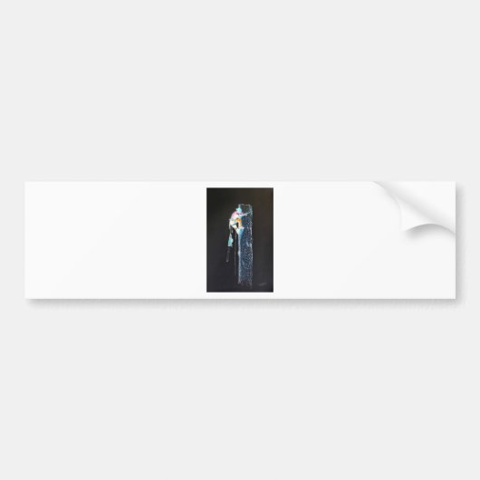 電動樹木外科医のチェーンソー バンパーステッカー (正面)